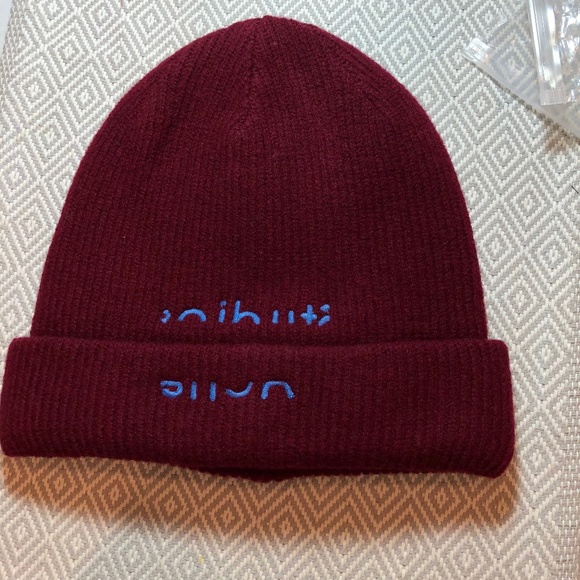 Acne Studios Accessories - Acne Studios Broken Logo Embroidered Beanie
